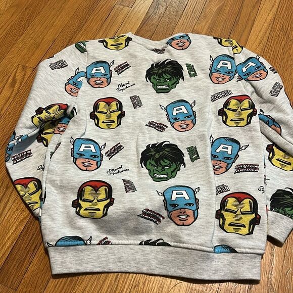 Marvel Super Hero Sweatshirt Size 7-8 - Picture 2 of 2